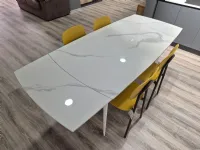 Tavolo rettangolare in ceramica Oceano di Artigianale in Offerta Outlet