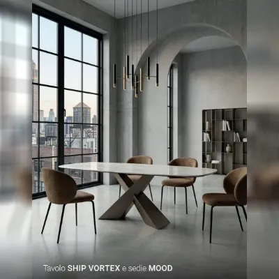 Tavolo Ship a botte e sedie mood Zamagna in OFFERTA OUTLET -30%