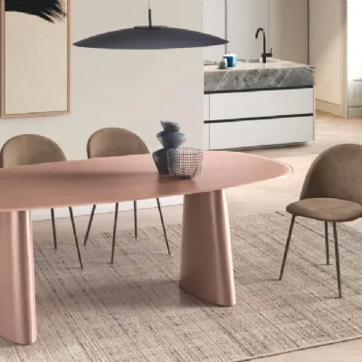 Tavolo in vetro ovale Axel Capodarte in offerta outlet