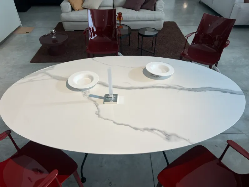 Tavolo in ceramica ovale Kartell glossy Kartell a prezzo scontato