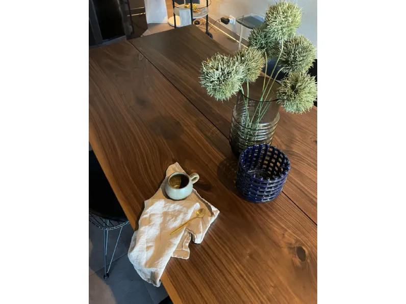 Tavolo in legno rettangolare Plank sky Riva 1920 in offerta outlet