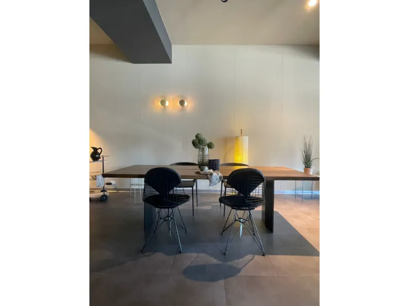 Tavolo in legno rettangolare Plank sky Riva 1920 in offerta outlet