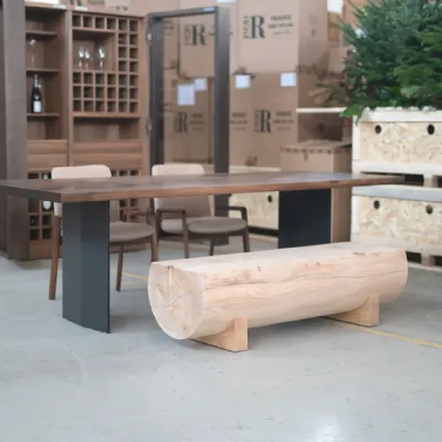 Tavolo in legno rettangolare Plank sky Riva 1920 in offerta outlet