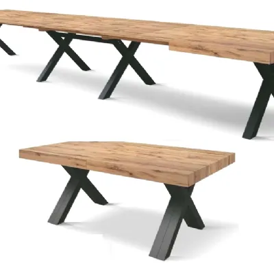 Tavolo super maxi 6 allunghe Md work in laminato Rettangolare allungabile scontato 45%