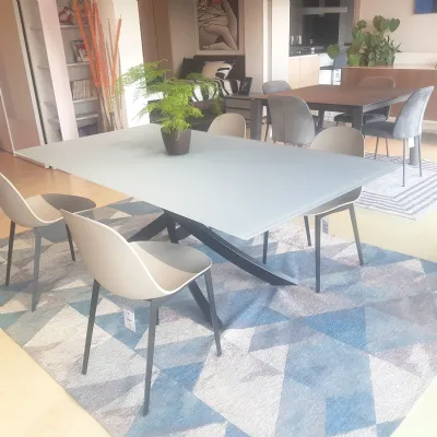 Tavolo Artistico Bontempi in vetro Fisso scontato 50%