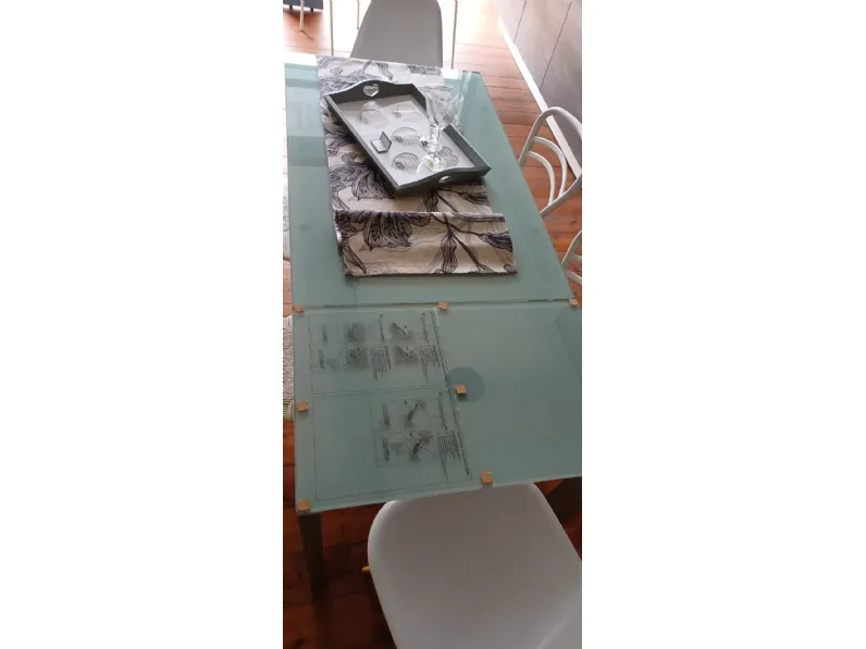 Tavolo Baron Calligaris in vetro Rettangolare allungabile 