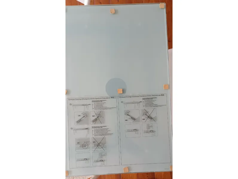 Tavolo Baron Calligaris in vetro Rettangolare allungabile 