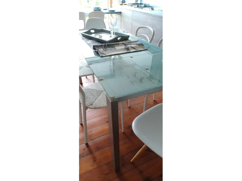 Tavolo Baron Calligaris in vetro Rettangolare allungabile 