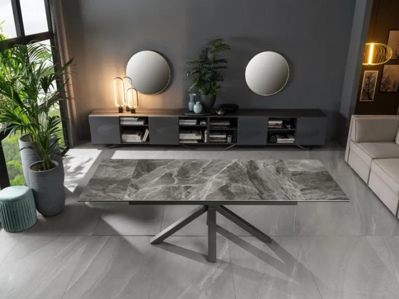 Tavolo in ceramica rettangolare Ceramica 01 Stones a prezzo ribassato