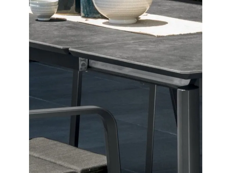 Tavolo rettangolare in ceramica Milo extending ceramic dining 160x95 di Talenti in Offerta Outlet