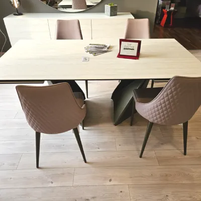 Tavolo in ceramica rettangolare Tavolo bontempi modello kaleido Bontempi in offerta outlet