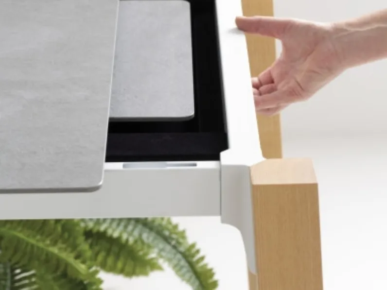 Tavolo rettangolare in laminato Quadro 120 Point house in Offerta Outlet