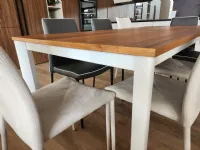 Tavolo con piano in legno rettangolare di Natisa a PREZZO OUTLET 
