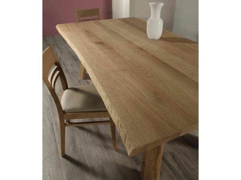 Tavolo in legno rettangolare Zagabria Pizzolato in offerta outlet
