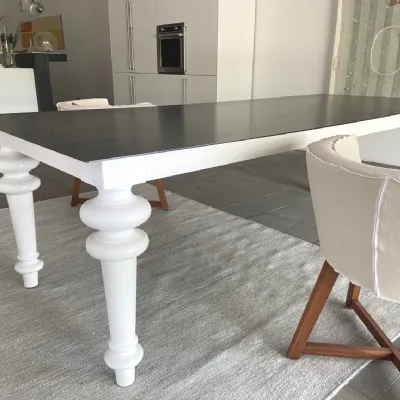 Tavolo in metallo rettangolare Tavolo gray Gervasoni in offerta outlet