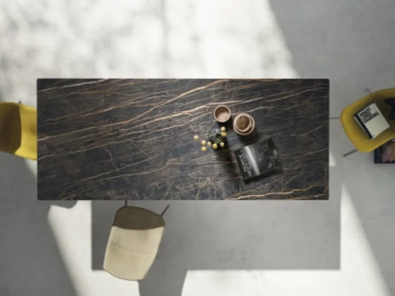 Tavolo rettangolare in vetro Accademia 200 Point house in Offerta Outlet