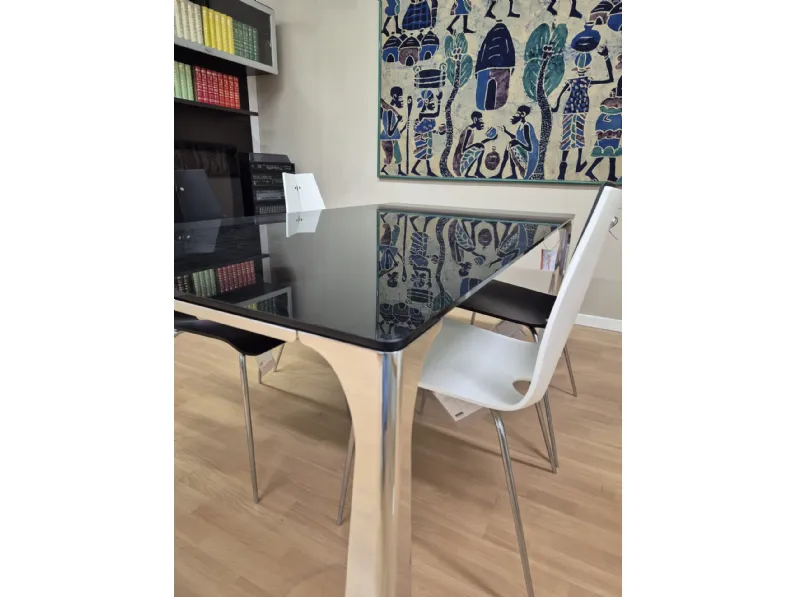 Tavolo Miss Ciacci in vetro Rettangolare allungabile scontato 30%