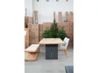 Tavolo rettangolare in legno Natura squared di Riva 1920 in Offerta Outlet