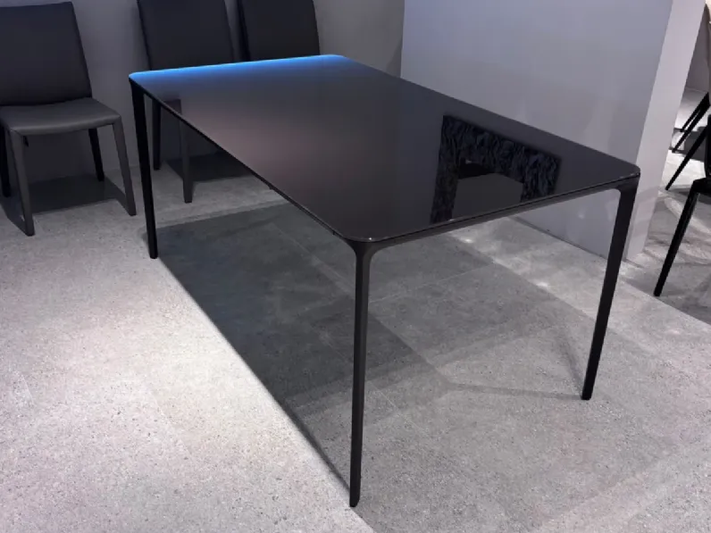 Tavolo rettangolare in vetro Slim extendable di Sovet in Offerta Outlet 