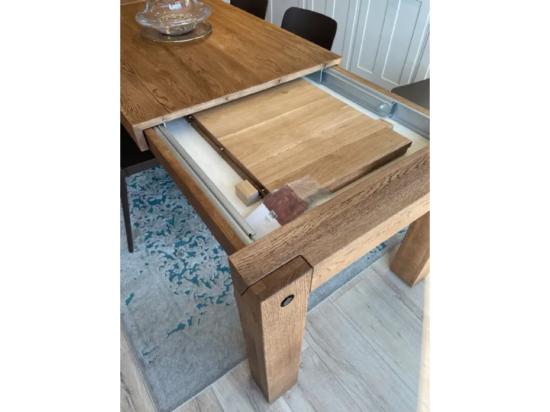 Tavolo legno mod clamp Domus arte in legno Rettangolare allungabile scontato 25%