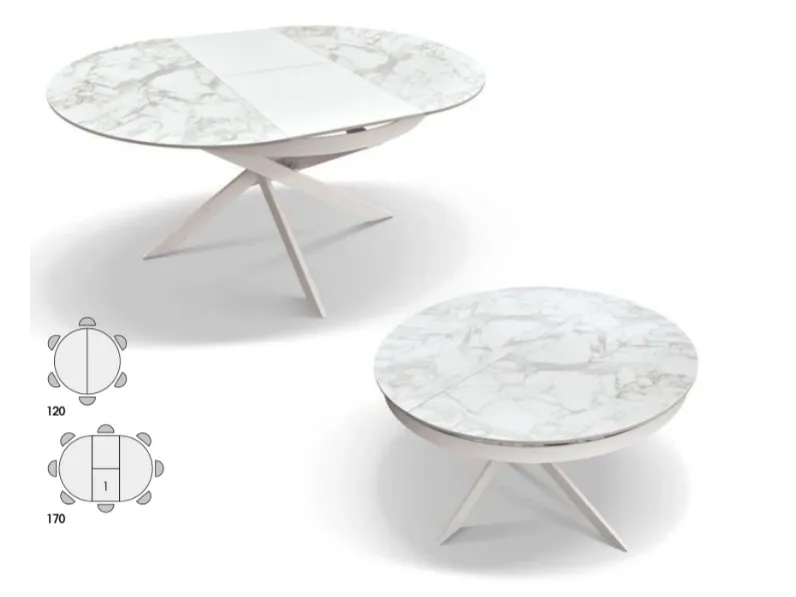 Tavolo Md work Rondò t PREZZI OUTLET -51%