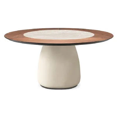 Tavolo Botero ker-wood round Cattelan italia in altri materiali Rotondo allungabile 