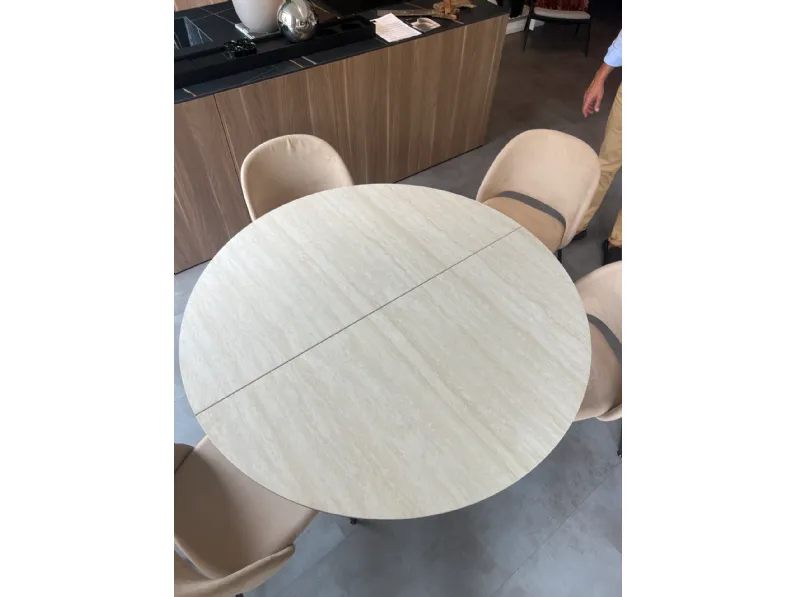 Tavolo in ceramica rotondo Barone  Bontempi a prezzo ribassato