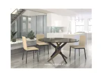 Tavolo rotondo in vetro Vertigo * di Dexo in Offerta Outlet