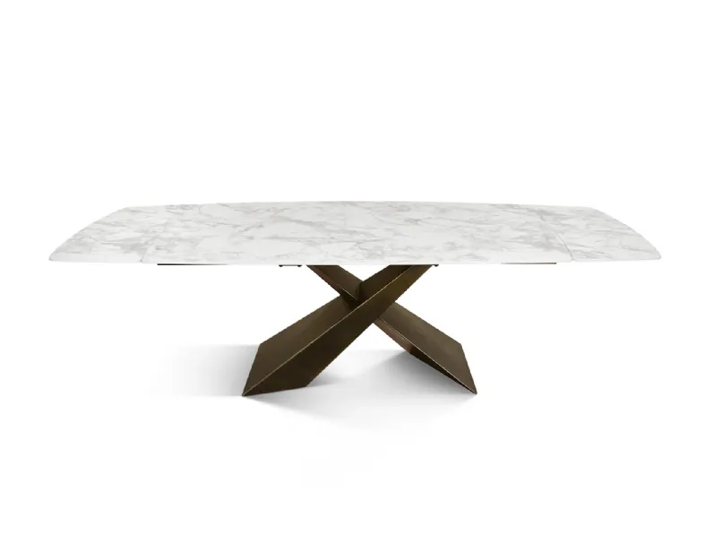 Tavolo sagomato in ceramica Tempor 2064 di Collezione esclusiva in Offerta Outlet