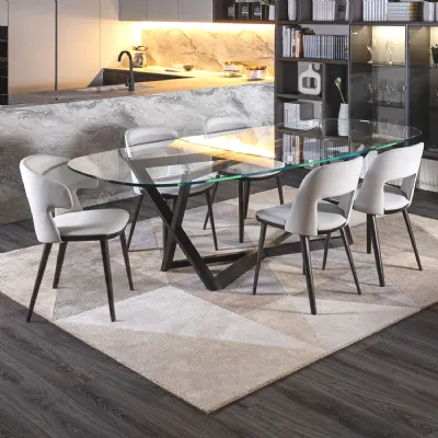 Tavolo sagomato Jones e vence outlet Diotti.com scontato del 40%