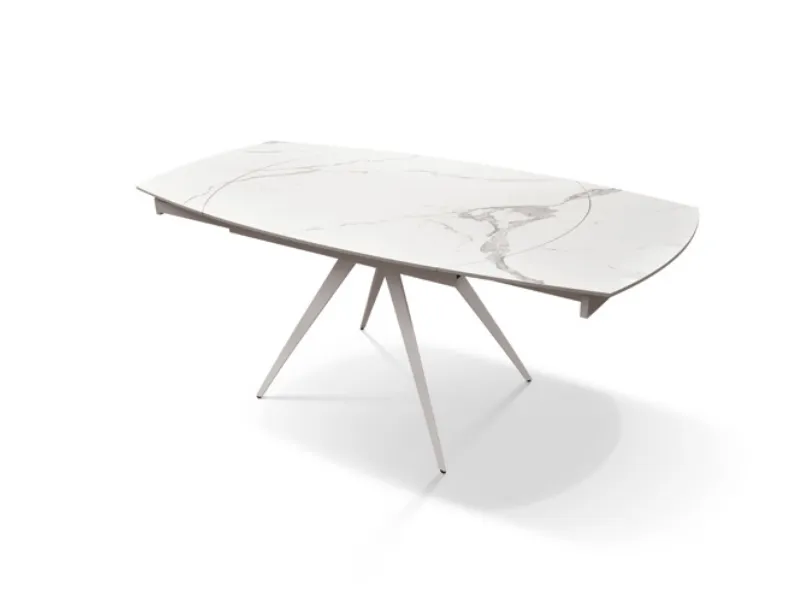Tavolo sagomato in ceramica Tavolo allungabile di Collezione esclusiva in Offerta Outlet