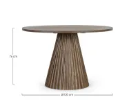 Tavolo Saori Artigianale in legno Fisso scontato 50%