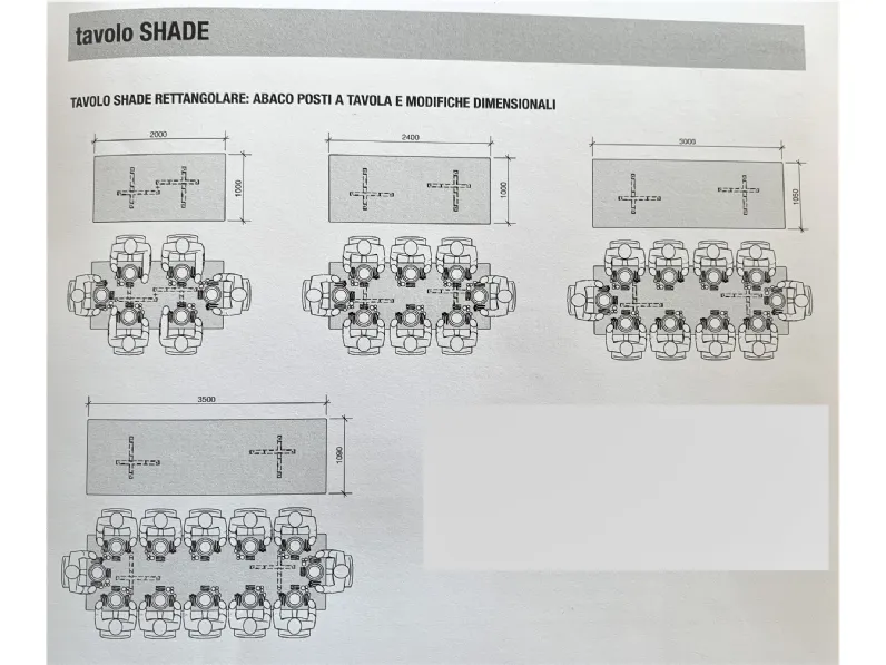 Tavolo rettangolare Shade Lema scontato del 16%