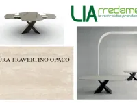 Tavolo ovale in ceramica Ship vortex botte di Zamagna in Offerta Outlet