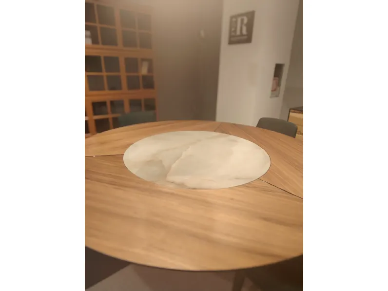 Tavolo Cattelan italia Skorpio ker wood round PREZZI OUTLET -31%