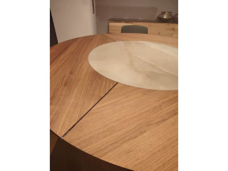 Tavolo Cattelan italia Skorpio ker wood round PREZZI OUTLET -31%