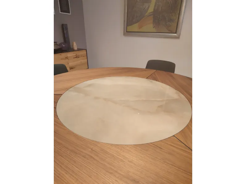 Tavolo Cattelan italia Skorpio ker wood round PREZZI OUTLET -31%
