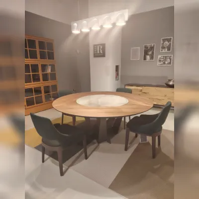 Tavolo Cattelan italia Skorpio ker wood round PREZZI OUTLET -31%