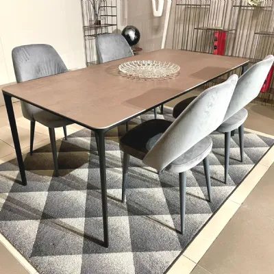 Tavolo in ceramica rettangolare Slim extensible Sovet a prezzo scontato