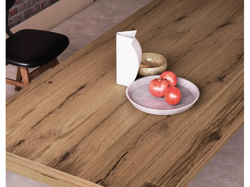 Tavolo in legno rettangolare Solid Pizzolato in offerta outlet