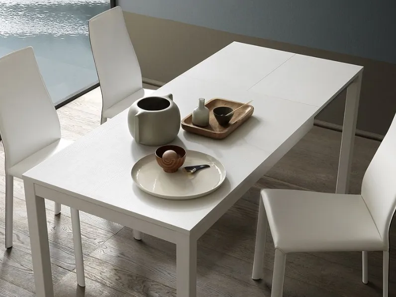 Tavolo con piano in marmo rettangolare di Altacom a PREZZO OUTLET 