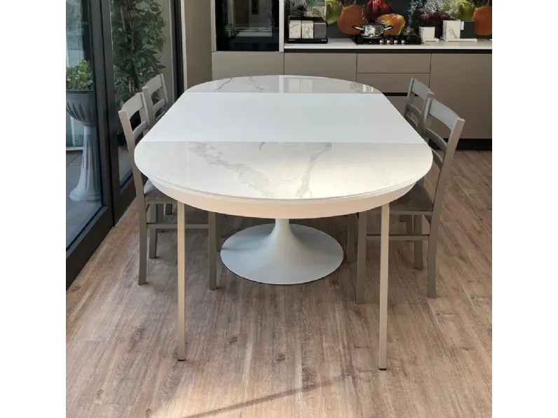 Tavolo in ceramica rotondo Sun super Altacom a prezzo scontato