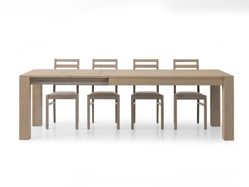 Tavolo in legno e resina rettangolare Tavolo allungabile Collezione esclusiva a prezzo ribassato