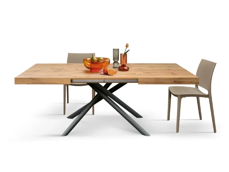 Tavolo allungabile in laminato rovere  Mobilificio bellutti in OFFERTA OUTLET -51%