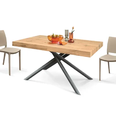 Tavolo allungabile in laminato rovere  Mobilificio bellutti in OFFERTA OUTLET -51%