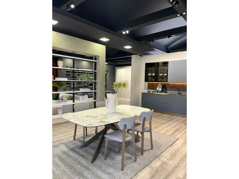 Tavolo in ceramica ovale Tavolo bliss piano in ceramica Febal a prezzo ribassato