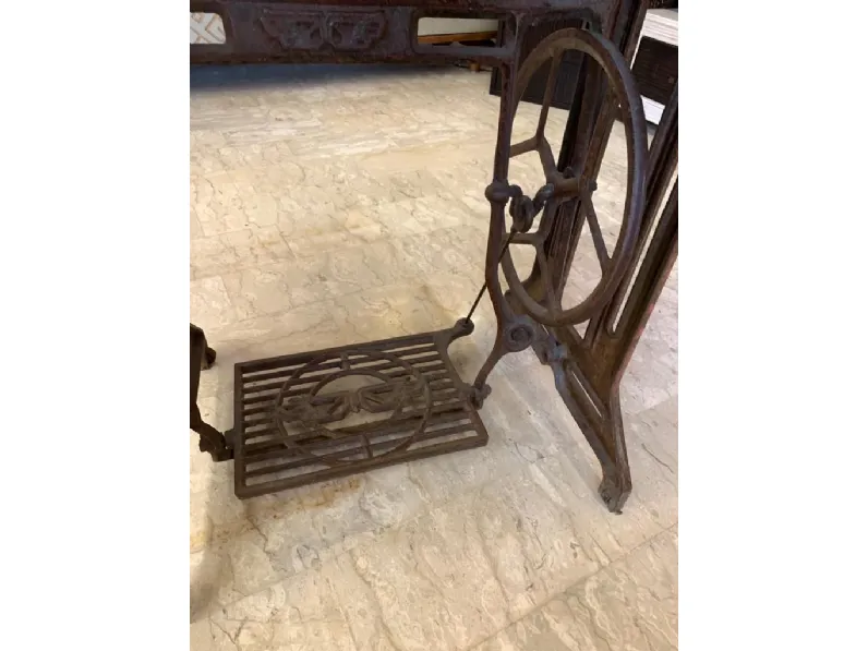 Tavolo fisso teak kecil 120 cm  Outlet etnico in legno Fisso scontato 33%