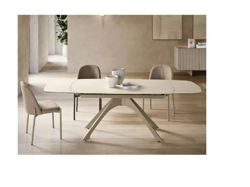Tavolo sagomato in ceramica Tavolo ide di Md work in Offerta Outlet