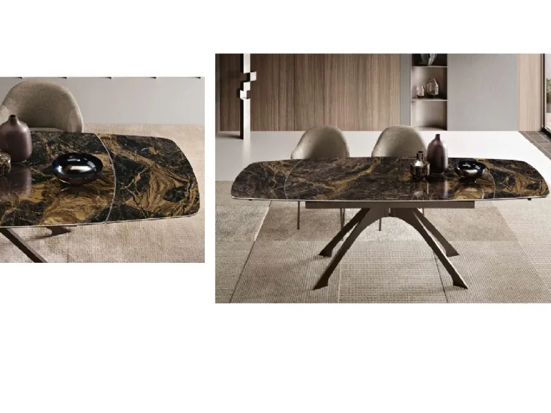 Tavolo sagomato in ceramica Tavolo ide di Md work in Offerta Outlet