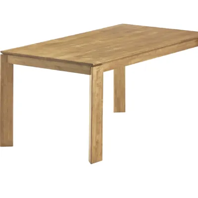 Tavolo in legno rettangolare Tavolo legno allungabile corner Mobilia web in offerta outlet